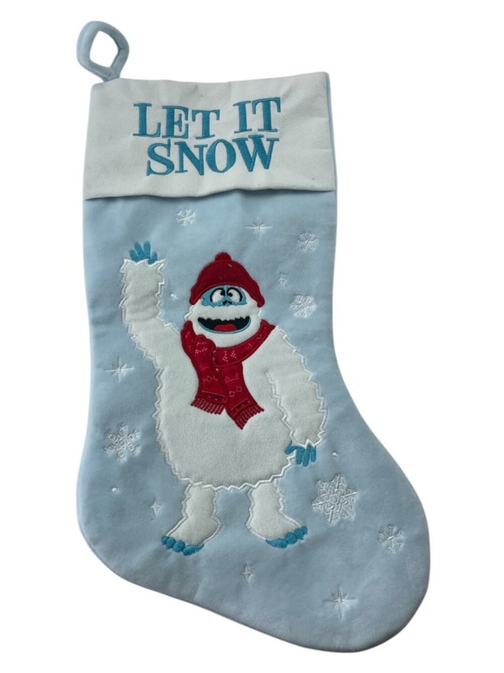 Dan-Dee Bumble Rudolph The Red-Nosed Reindeer Christmas Stocking 20" Let It Snow